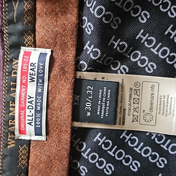 Scotch and Soda burgundy Mott chino. - Picture 7 of 10